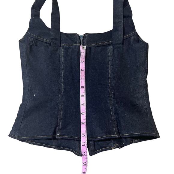 EB Denim Sample Sale Rainy Denim Corset Midnight “Black” - Picture 7 of 12